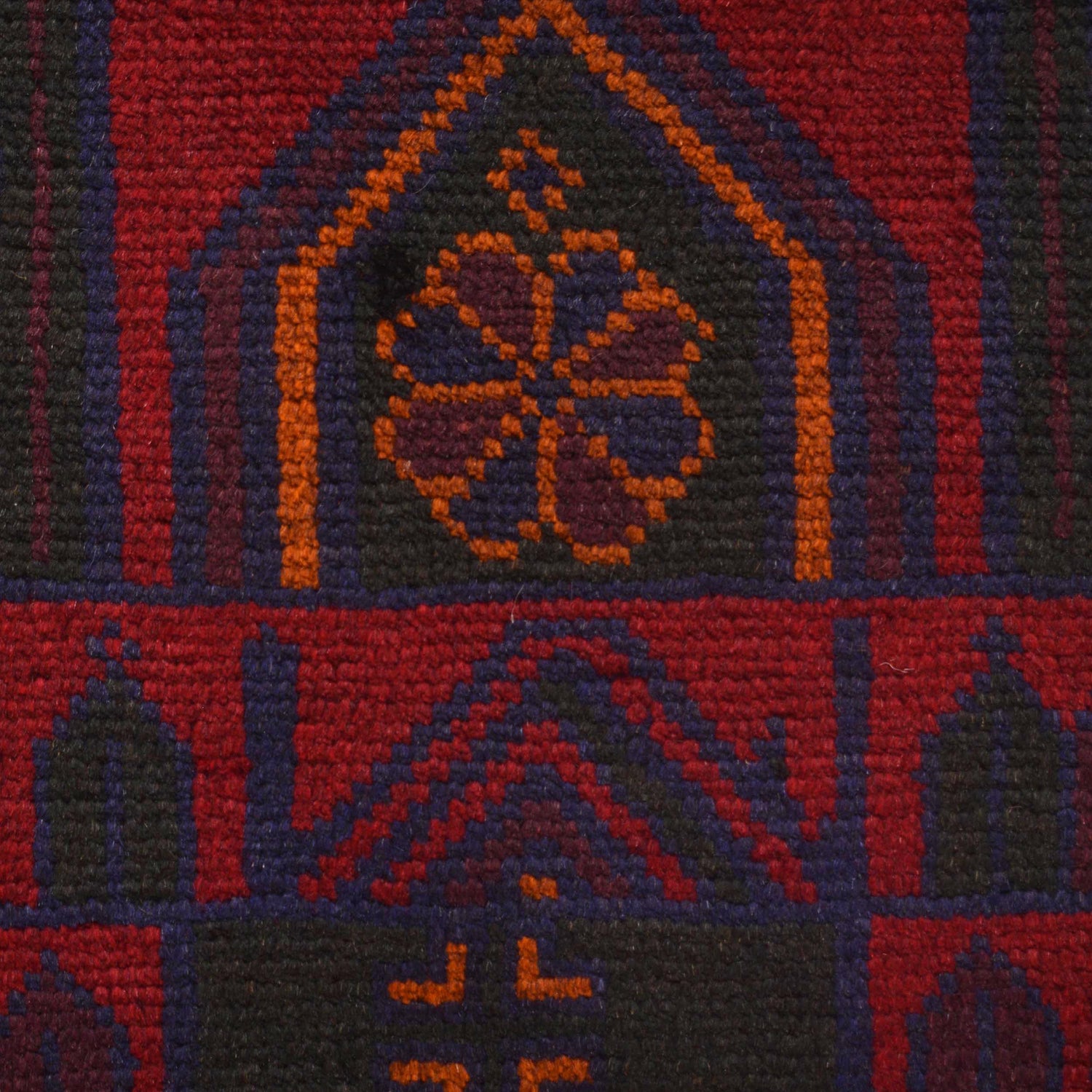 Baluchi Rug Handmade Red Prayer Design 3x5 ft