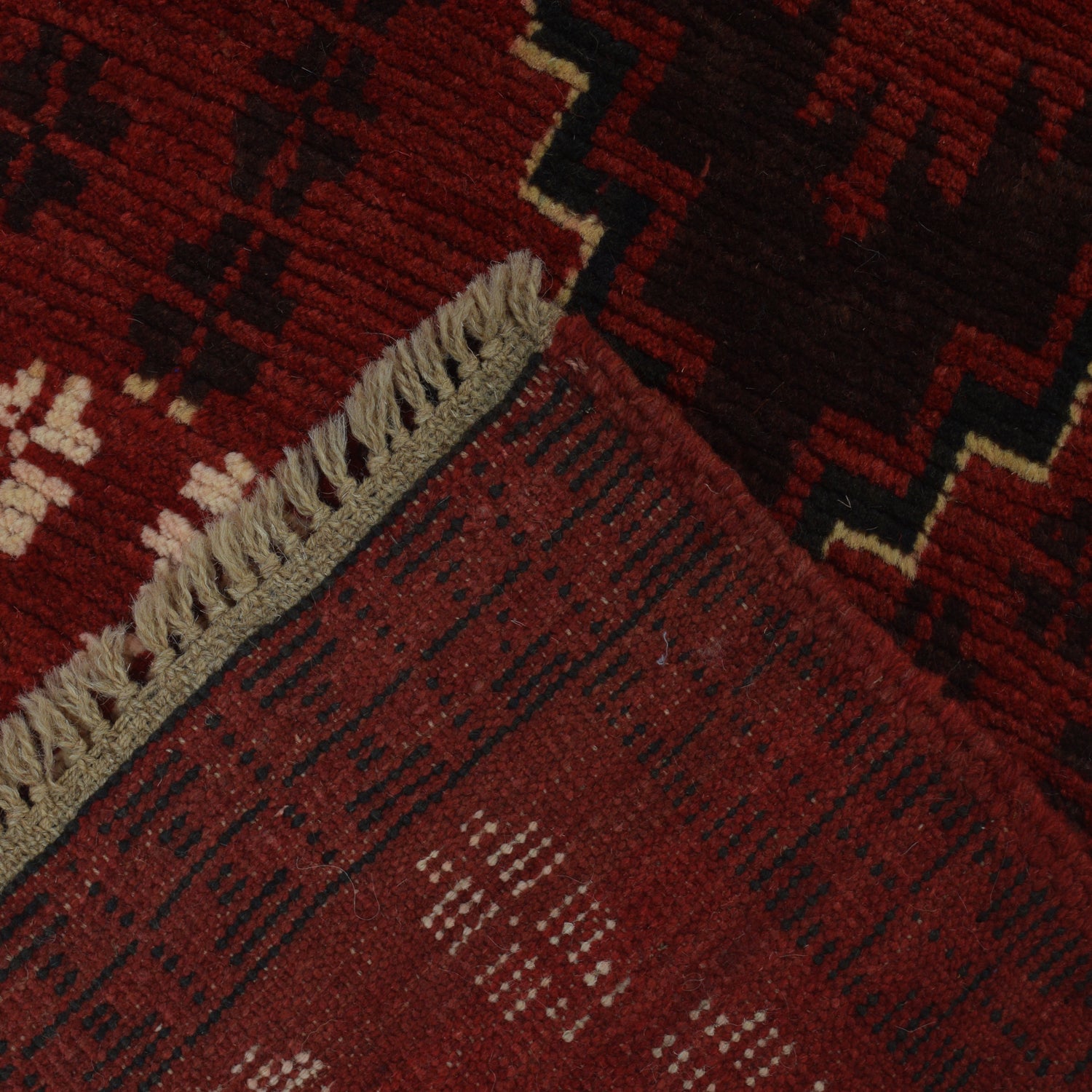 Baluchi Runner Rug Handmade Red 10' Runner