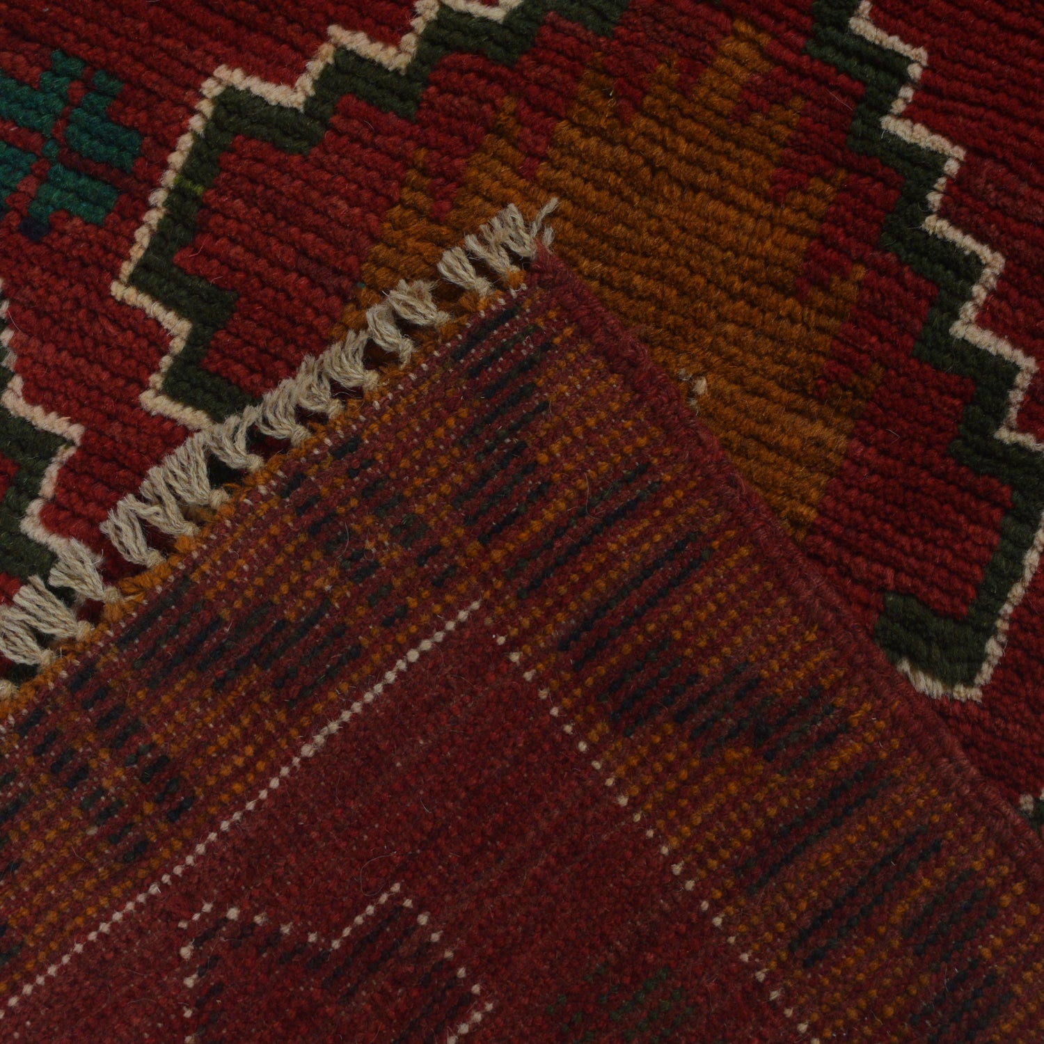 Baluchi Runner Rug Handmade Red 10' Runner