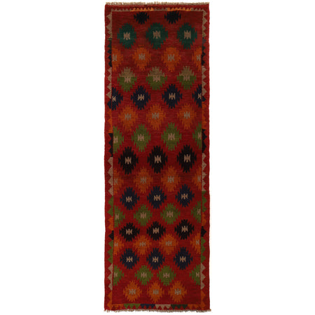 Baluchi Runner Rug Handmade Red 10' Runner