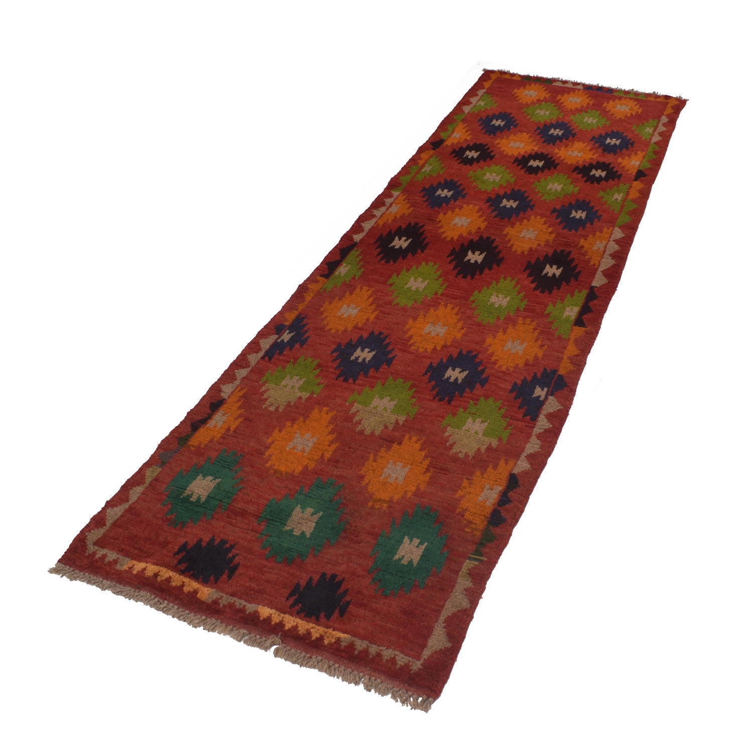 Baluchi Runner Rug Handmade Red 10' Runner