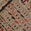 Soumak Kilim Area Rug Handmade White Floral 4x6 ft