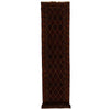 Mashwani Runner Rug Handmade Deep Red Geometric 12' Runner