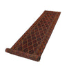 Mashwani Runner Rug Handmade Deep Red Geometric 12' Runner