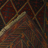Mashwani Runner Rug Handmade Deep Red Geometric 12' Runner