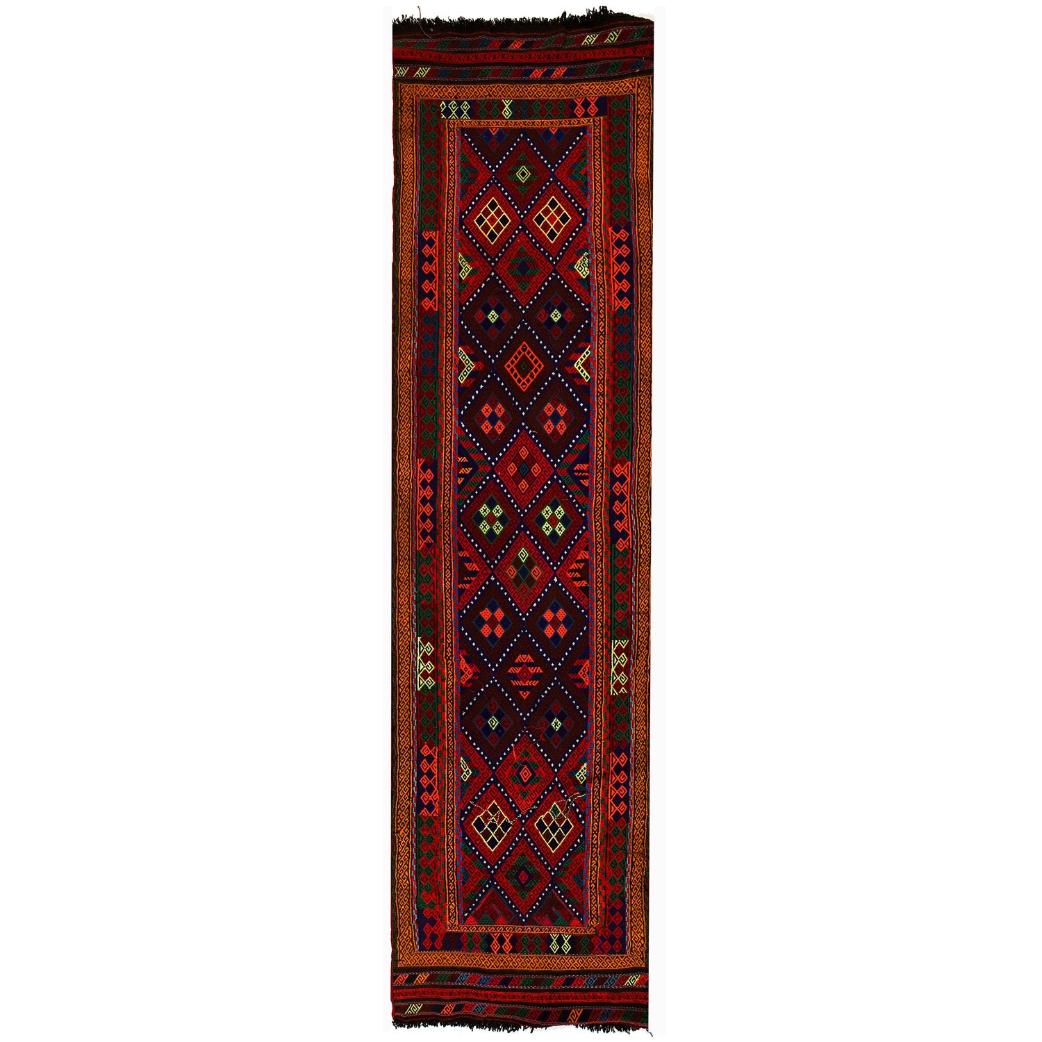 Suzuni Kilim Runner Handmade Multi 10' Runner