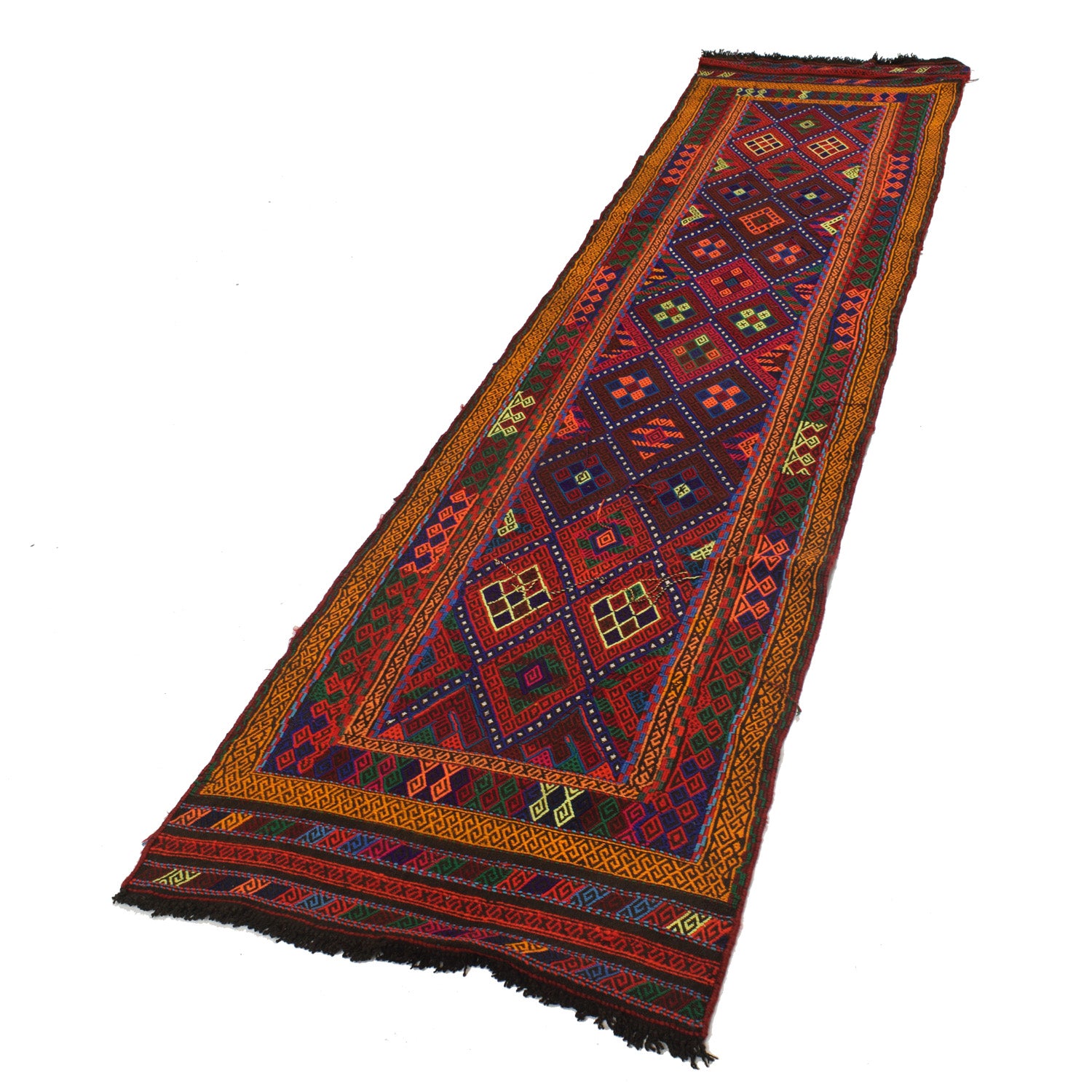 Suzuni Kilim Runner Handmade Multi 10' Runner