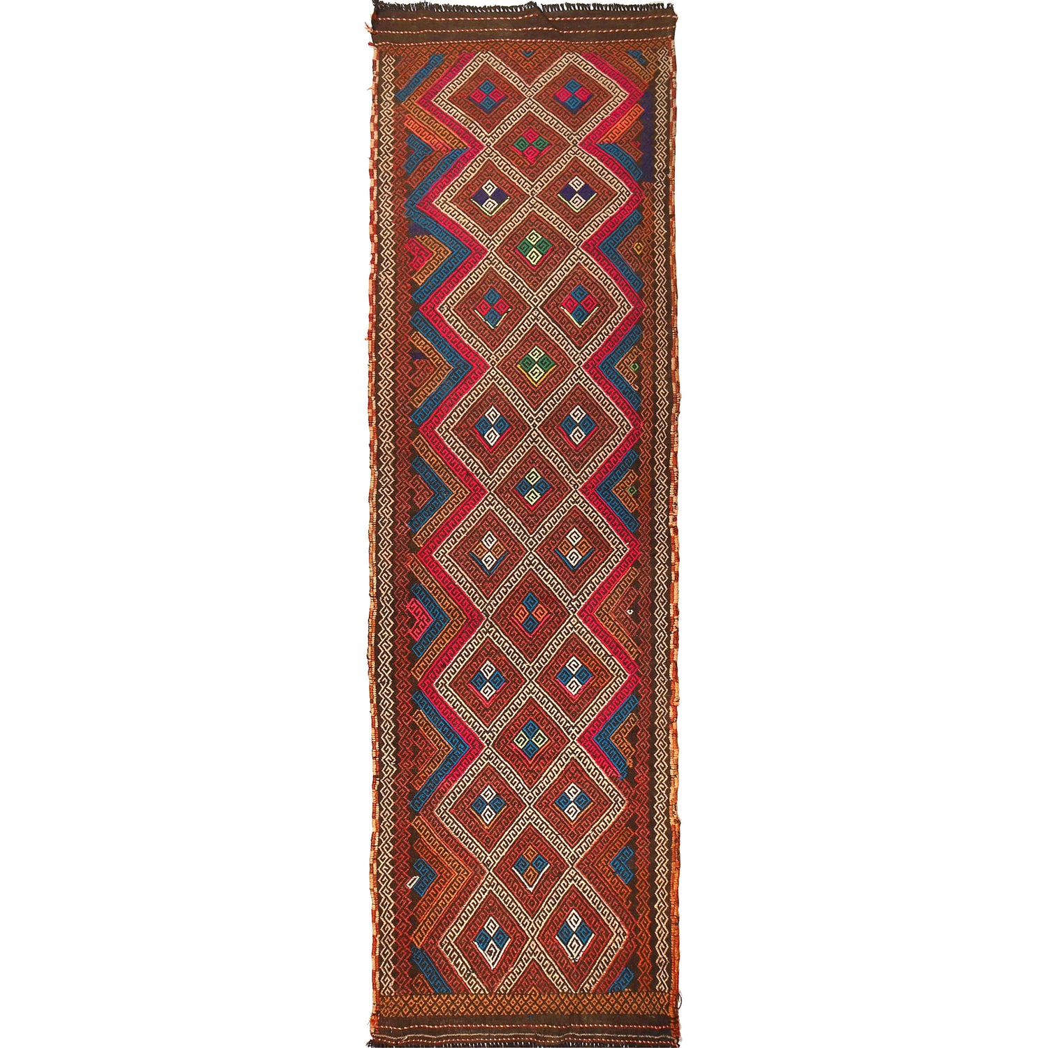 Suzuni Kilim Runner Handmade Multi 10' Runner