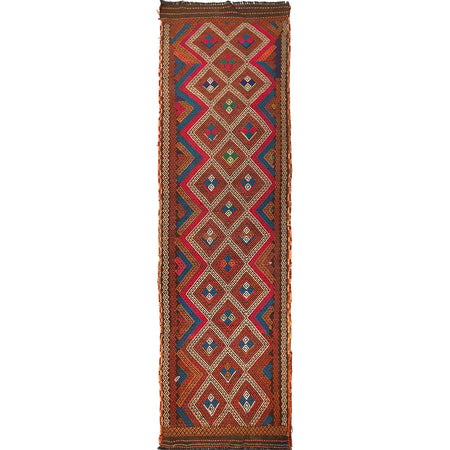 Suzuni Kilim Runner Handmade Multi 10' Runner