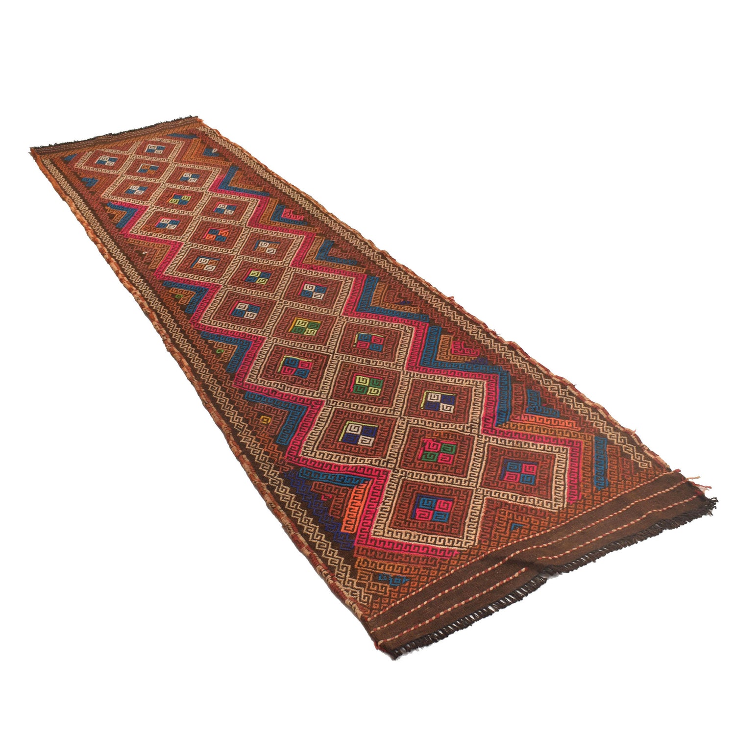 Suzuni Kilim Runner Handmade Multi 10' Runner