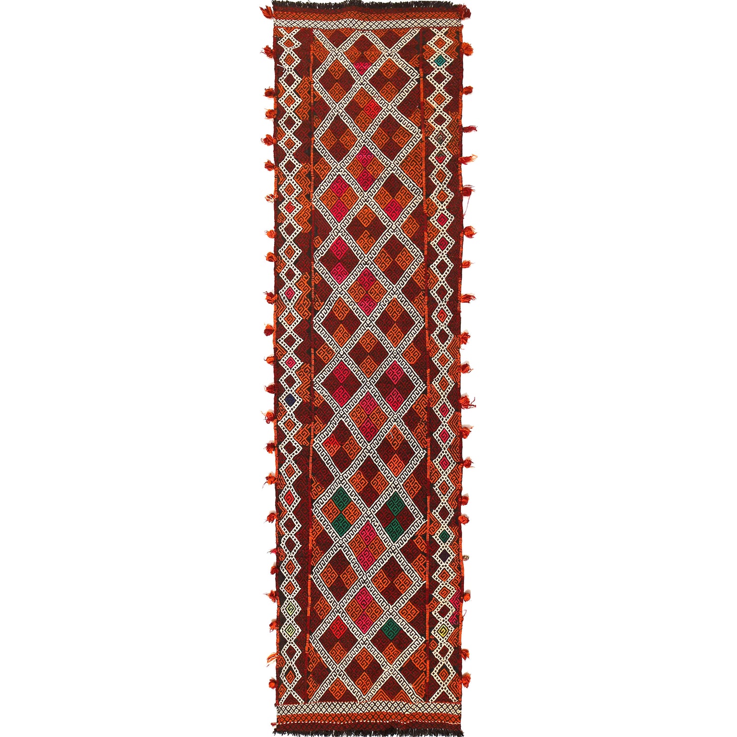 Suzuni Kilim Runner Handmade Multi 10' Runner