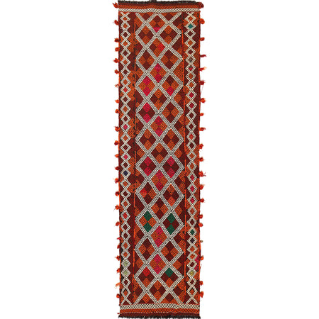 Suzuni Kilim Runner Handmade Multi 10' Runner