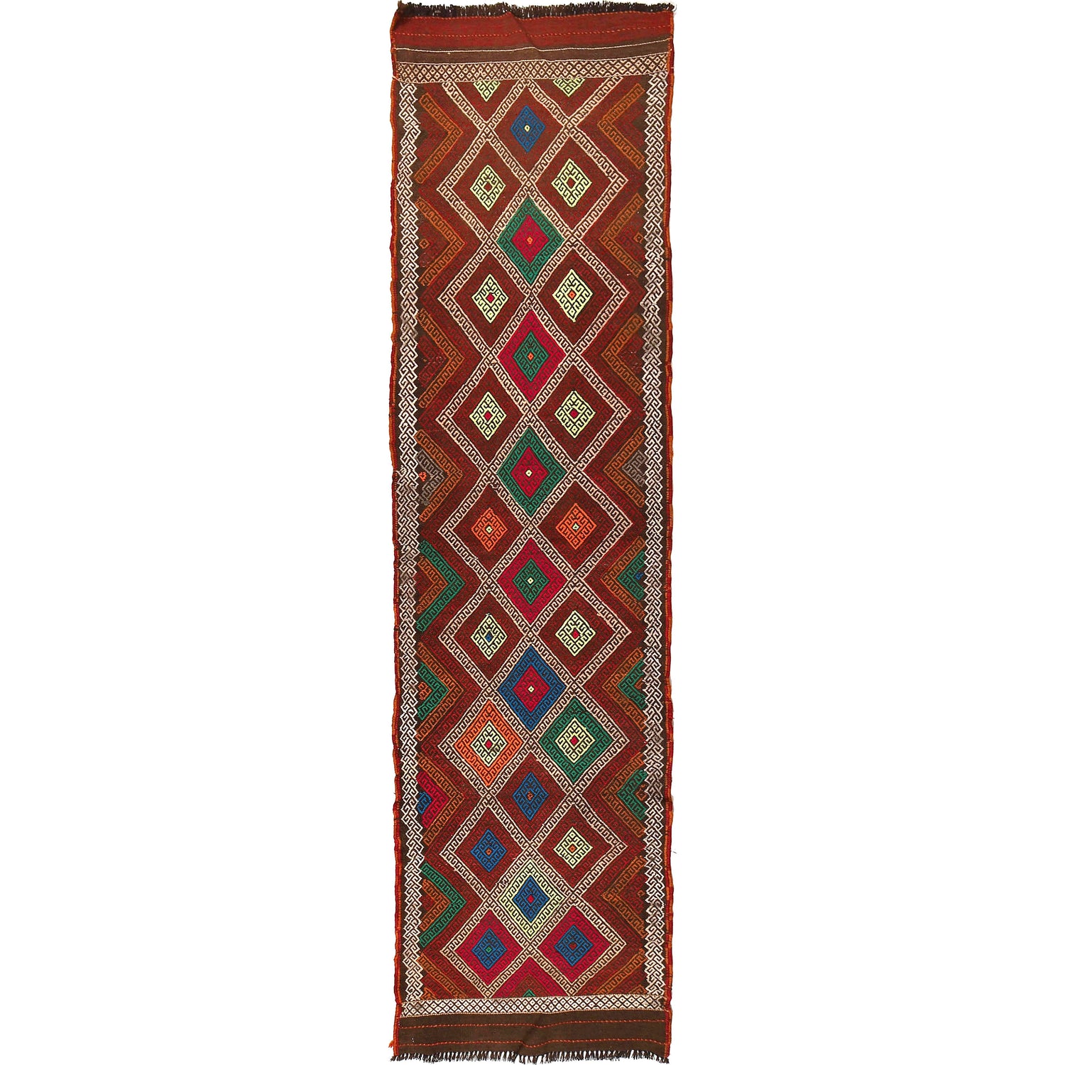 Suzuni Kilim Runner Handmade Multi 10' Runner