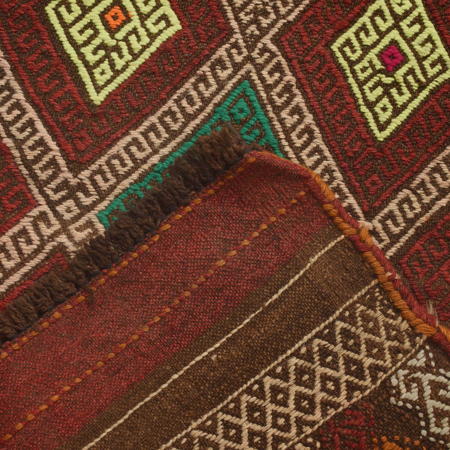 Suzuni Kilim Runner Handmade Multi 10' Runner