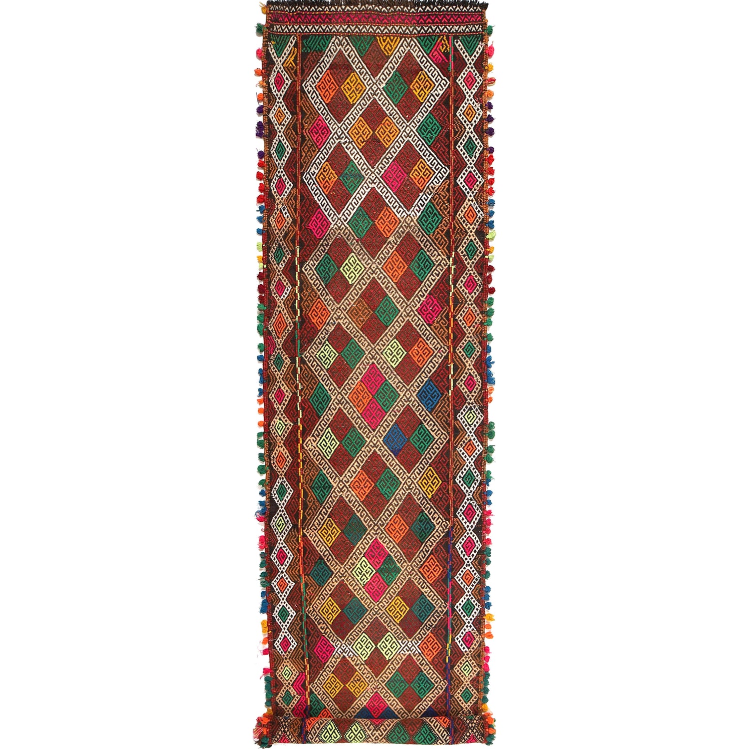 Suzuni Kilim Runner Handmade Multi 10' Runner
