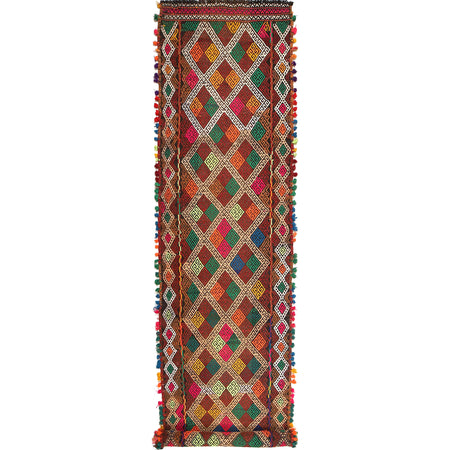 Suzuni Kilim Runner Handmade Multi 10' Runner