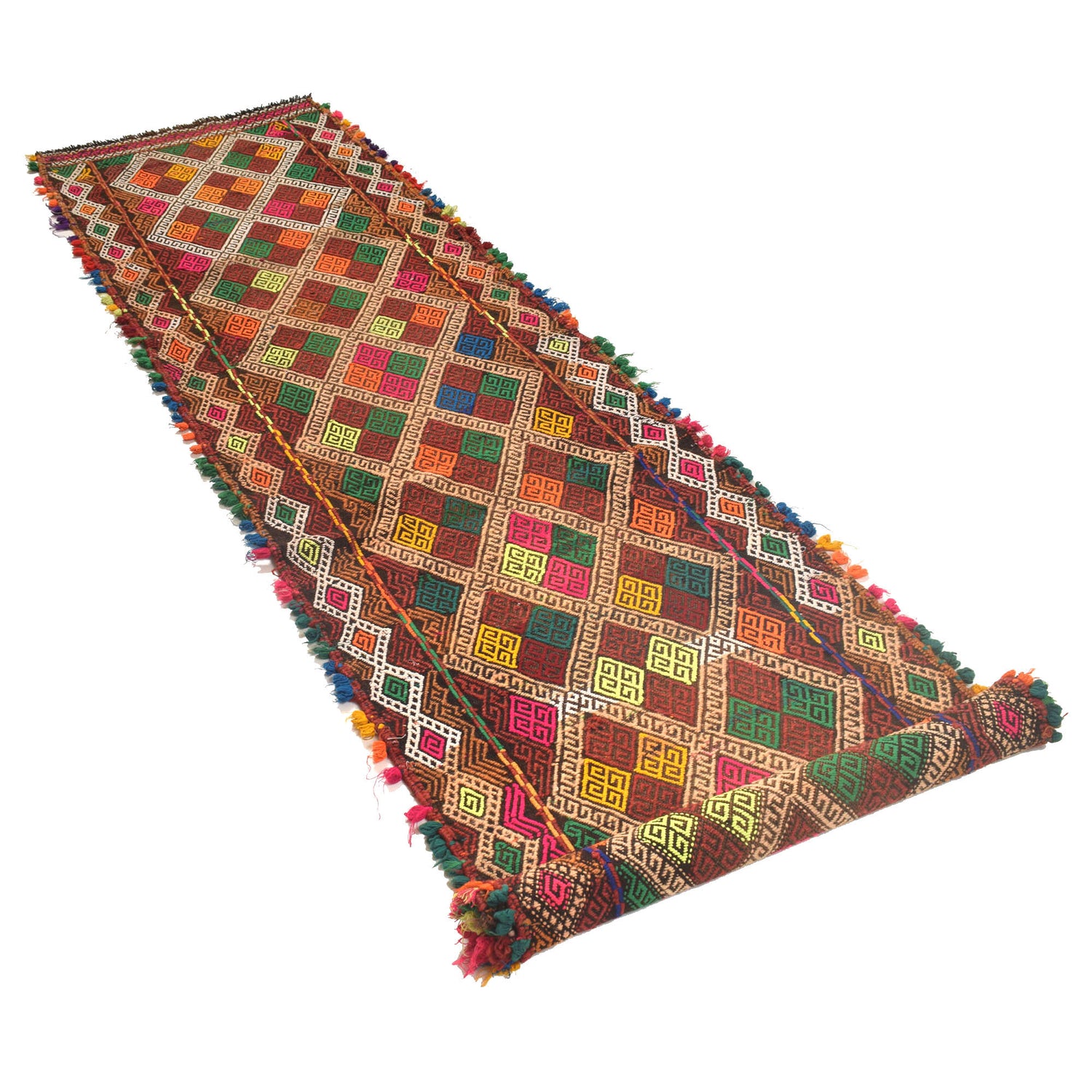Suzuni Kilim Runner Handmade Multi 10' Runner
