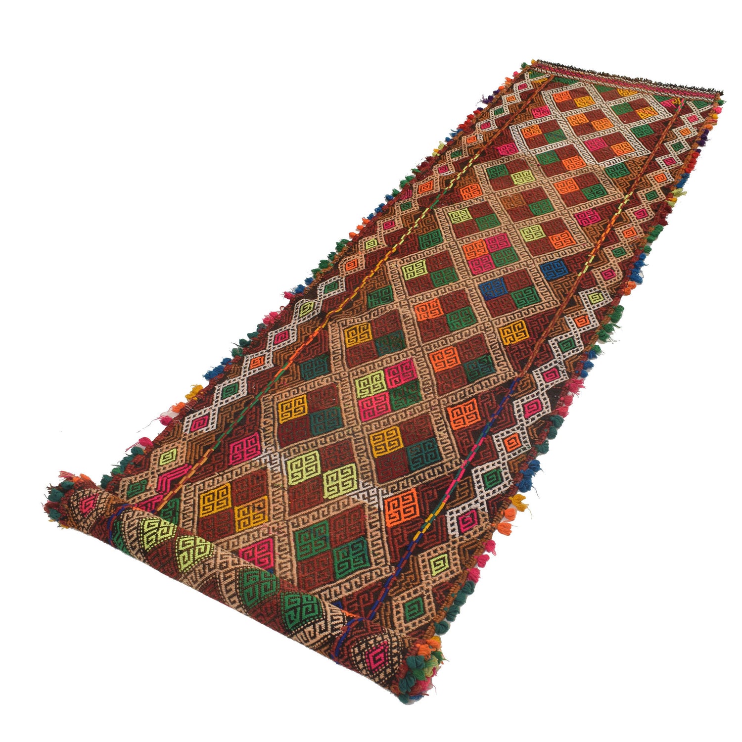 Suzuni Kilim Runner Handmade Multi 10' Runner