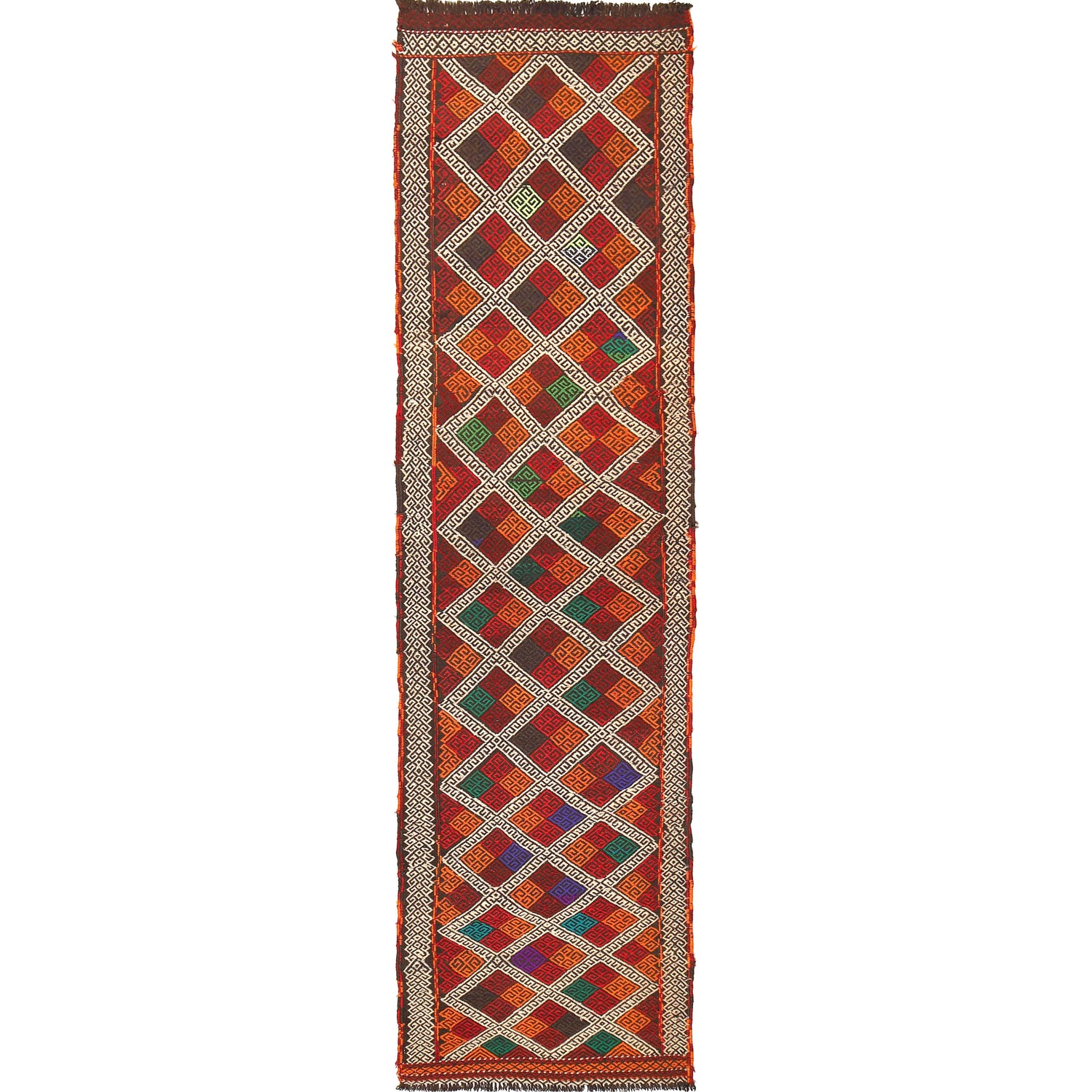 Suzuni Kilim Runner Handmade Multi 10' Runner
