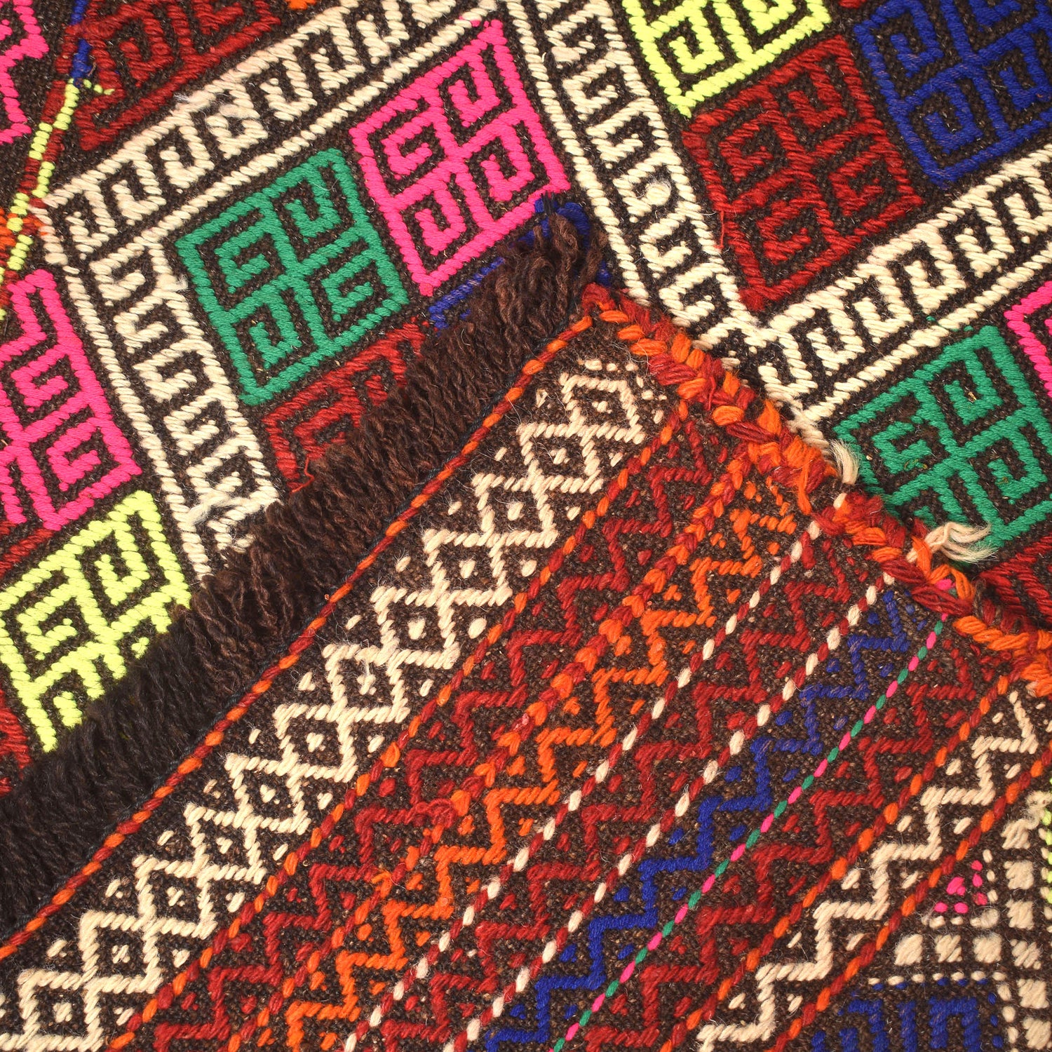 Suzuni Kilim Runner Handmade Multi 10' Runner