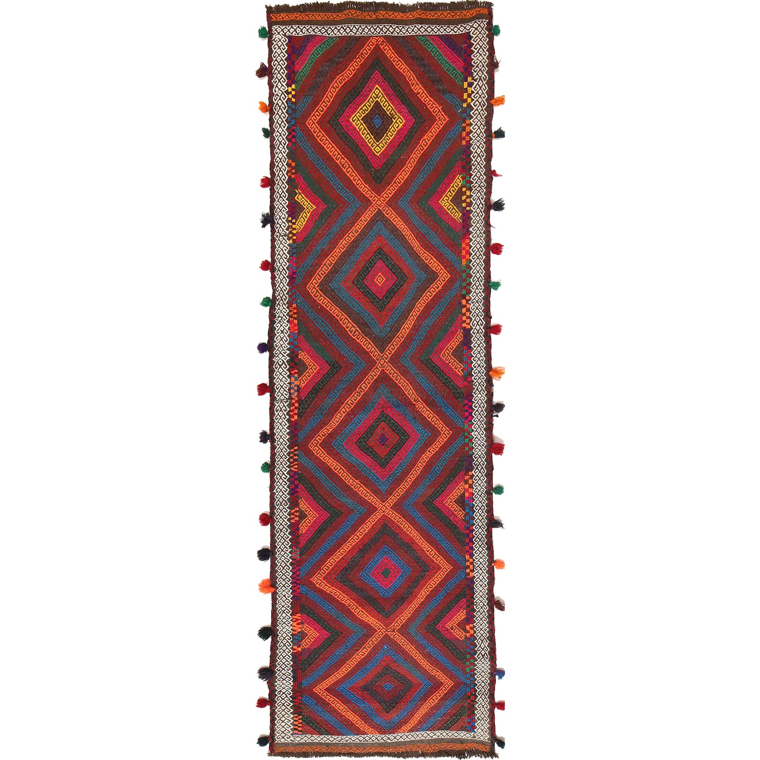 Suzuni Kilim Runner Handmade Multi 10' Runner
