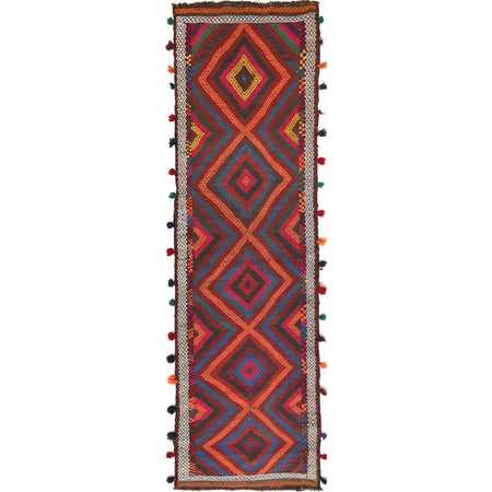 Suzuni Kilim Runner Handmade Multi 10' Runner