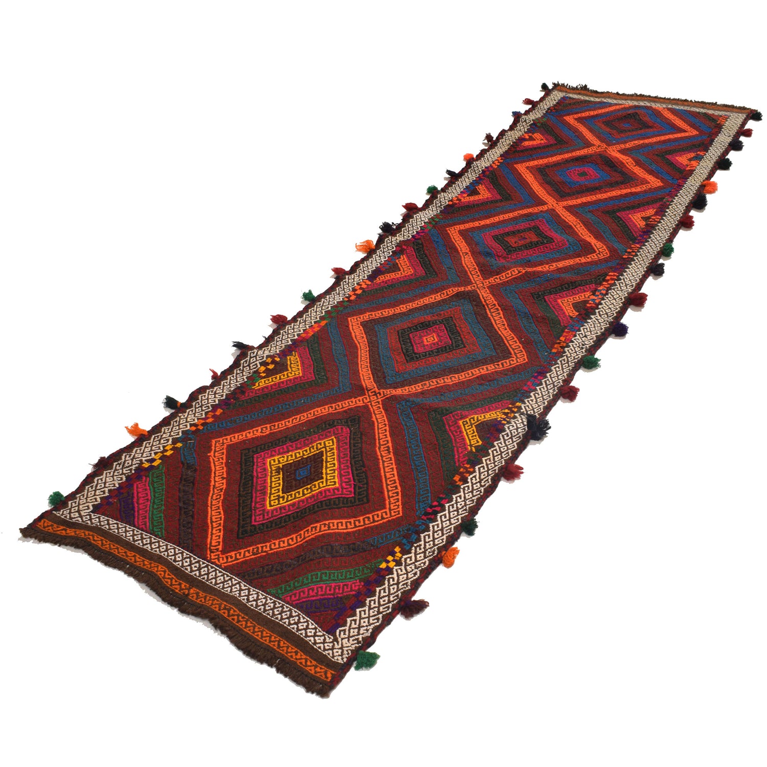 Suzuni Kilim Runner Handmade Multi 10' Runner