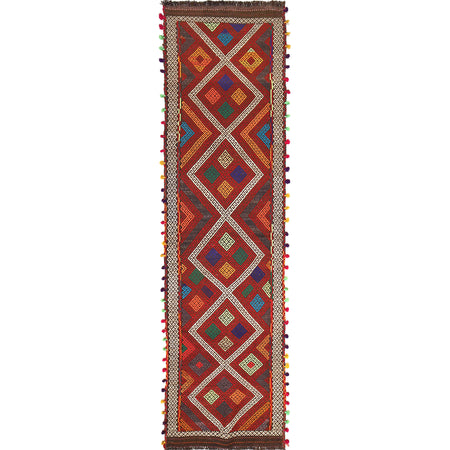Suzuni Kilim Runner Handmade Multi 10' Runner