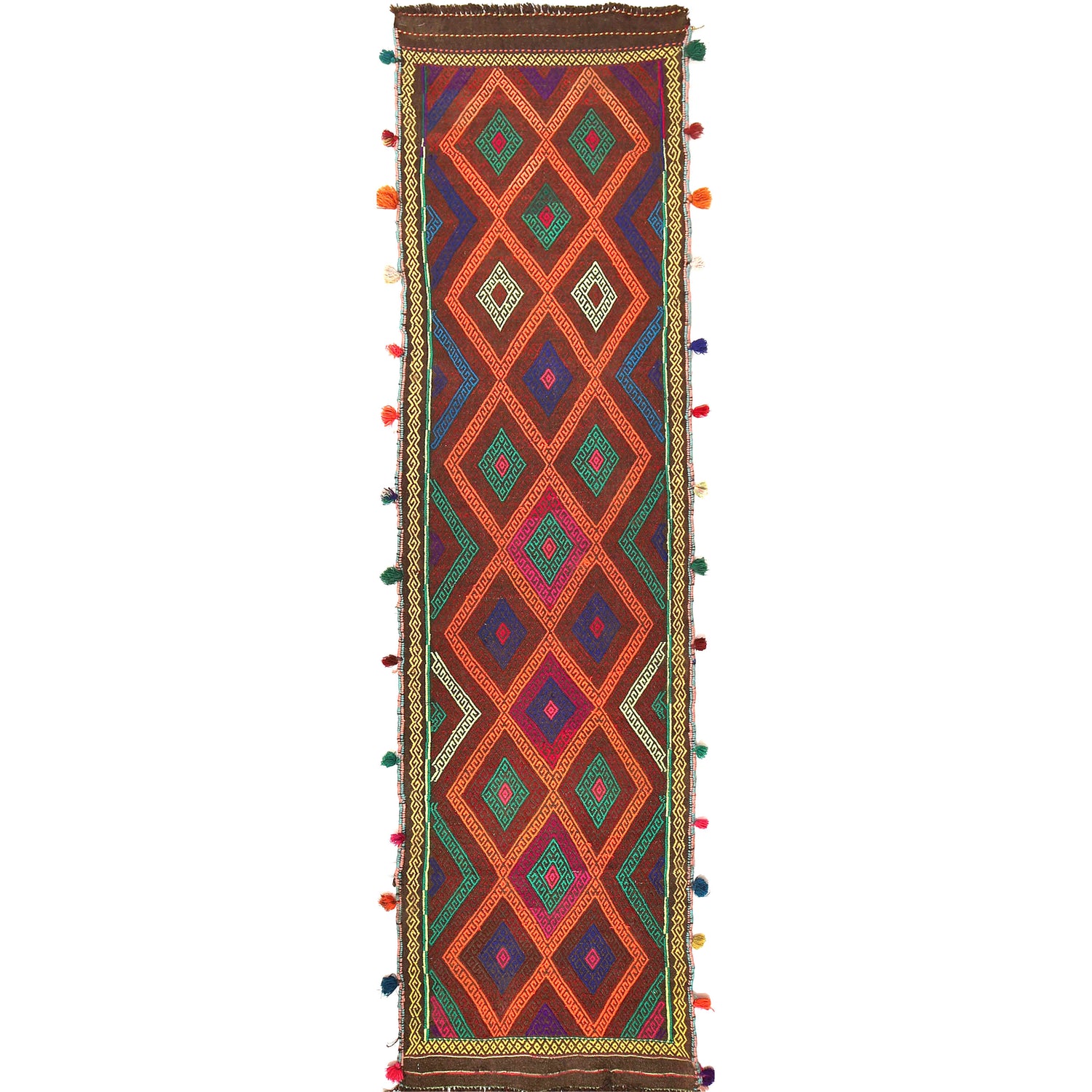 Suzuni Kilim Runner Handmade Multi 8' Runner