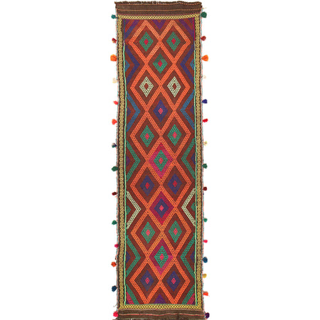 Suzuni Kilim Runner Handmade Multi 8' Runner