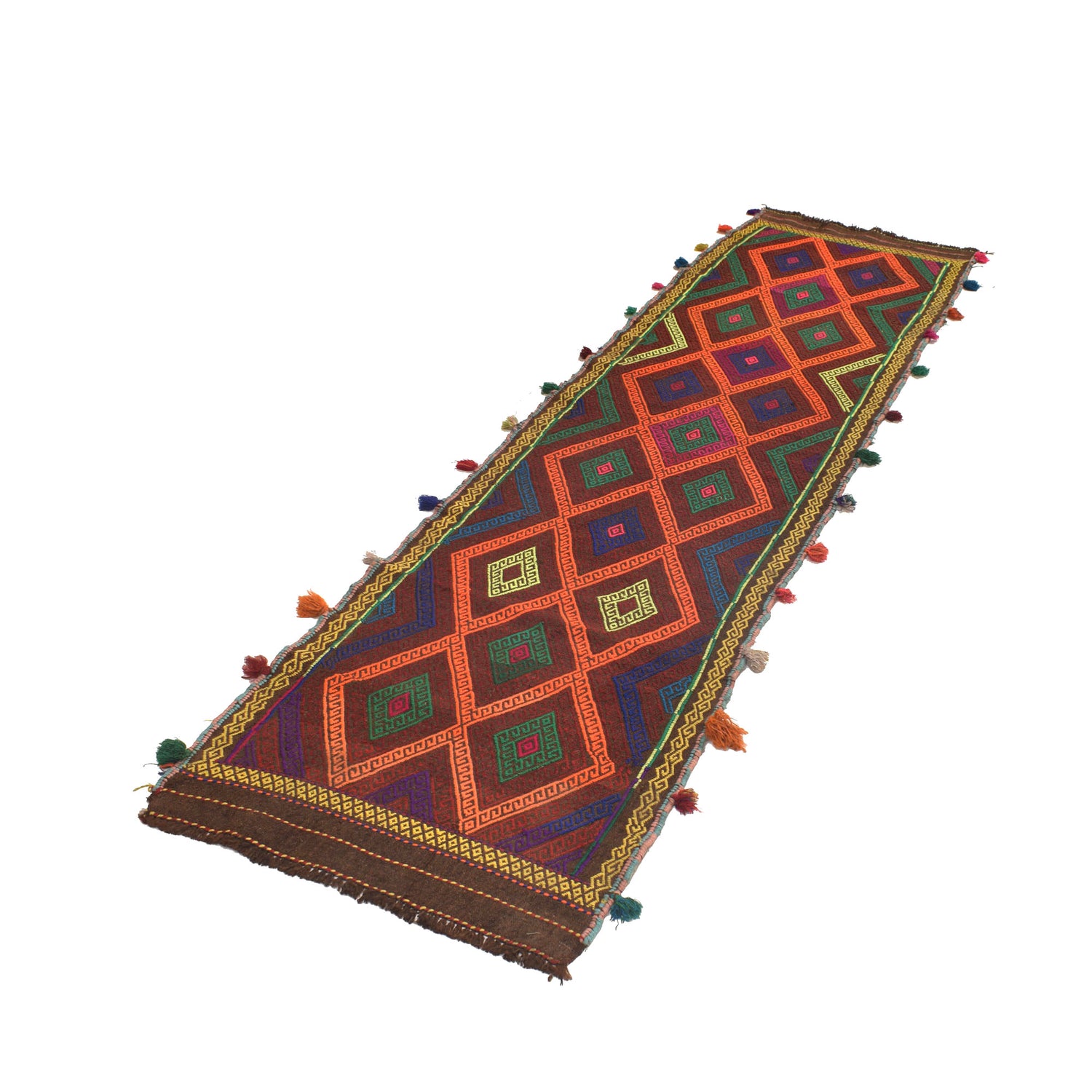 Suzuni Kilim Runner Handmade Multi 8' Runner