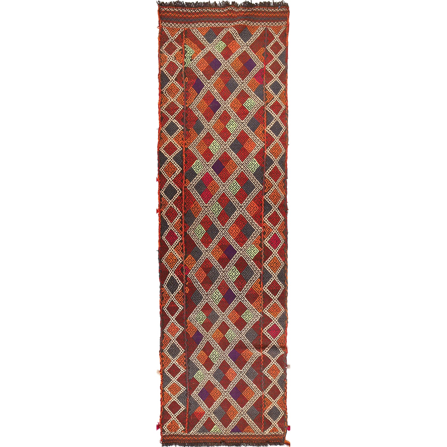 Suzuni Kilim Runner Handmade Multi 10' Runner