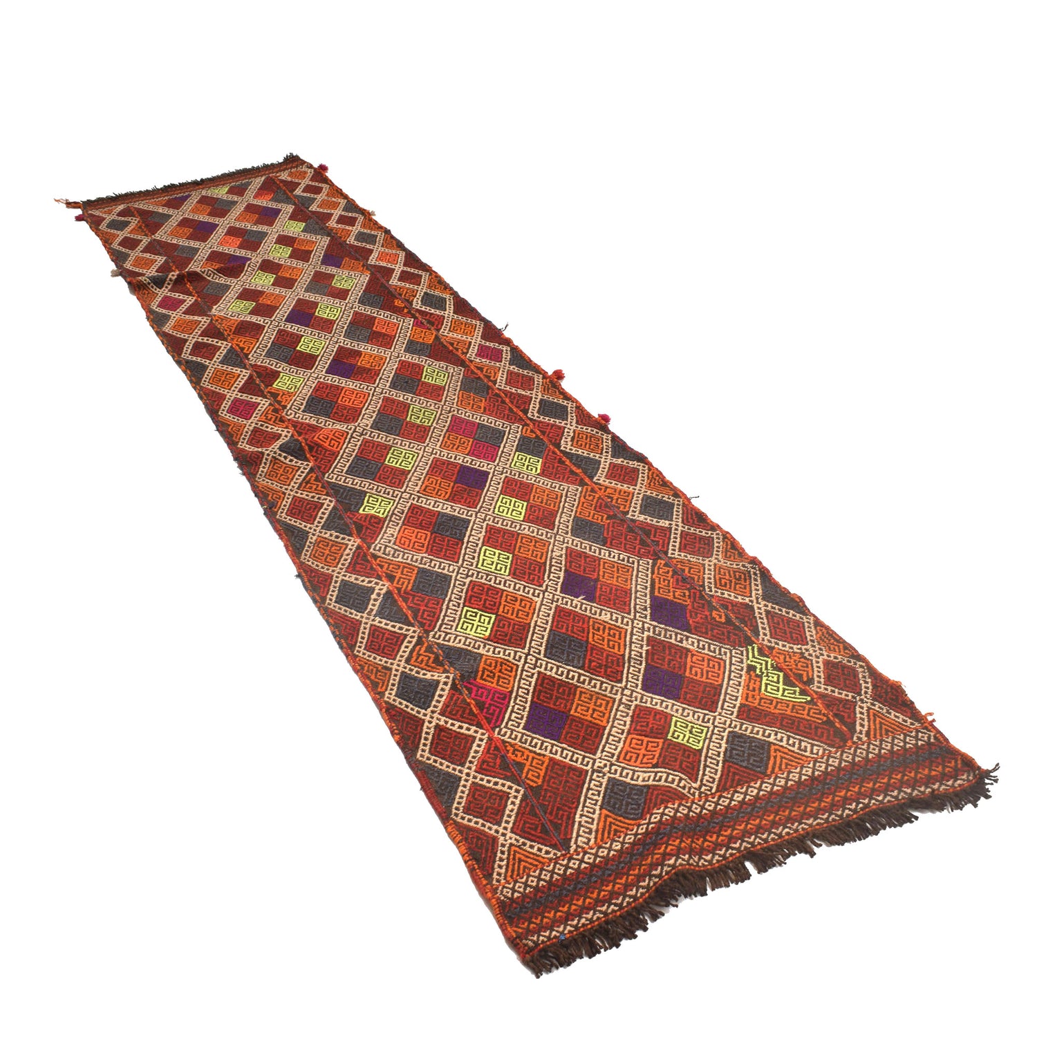 Suzuni Kilim Runner Handmade Multi 10' Runner