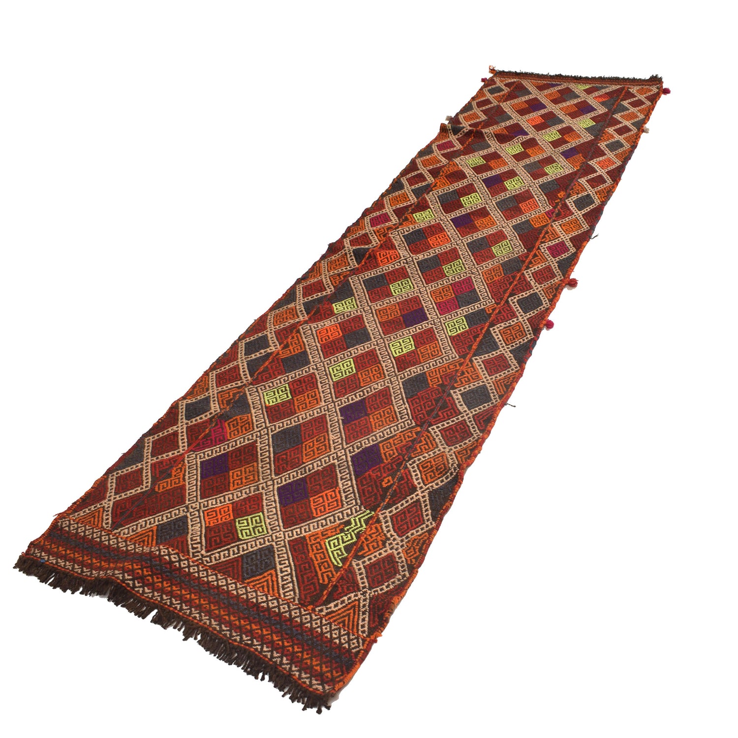 Suzuni Kilim Runner Handmade Multi 10' Runner