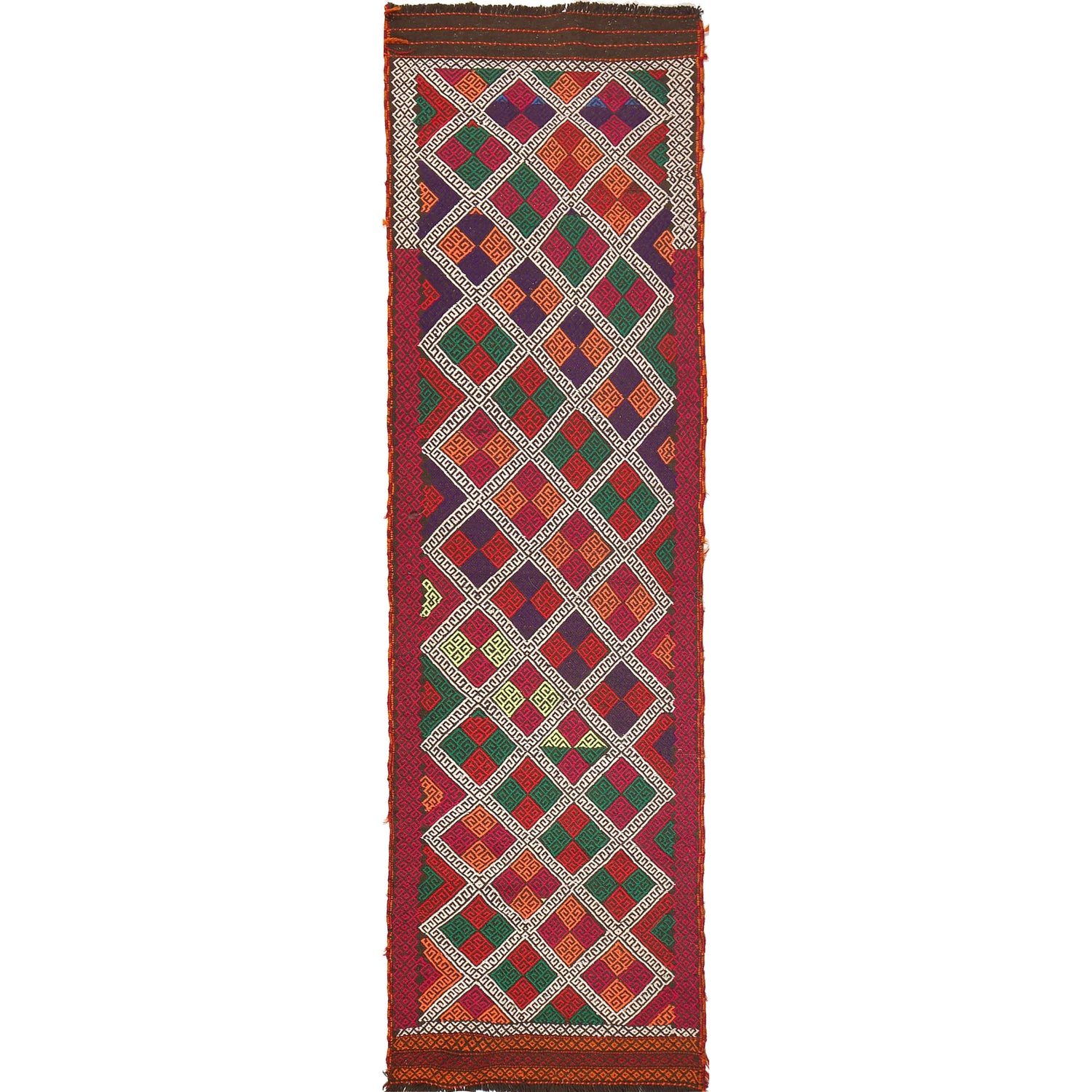 Suzuni Kilim Runner Handmade Multi 10' Runner