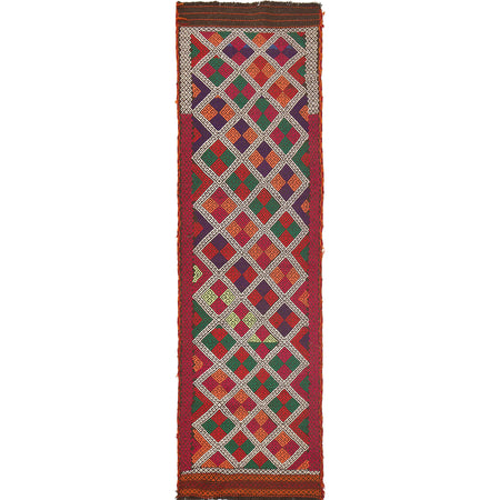 Suzuni Kilim Runner Handmade Multi 10' Runner