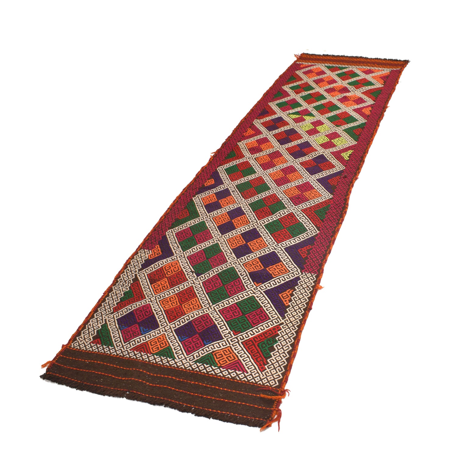 Suzuni Kilim Runner Handmade Multi 10' Runner