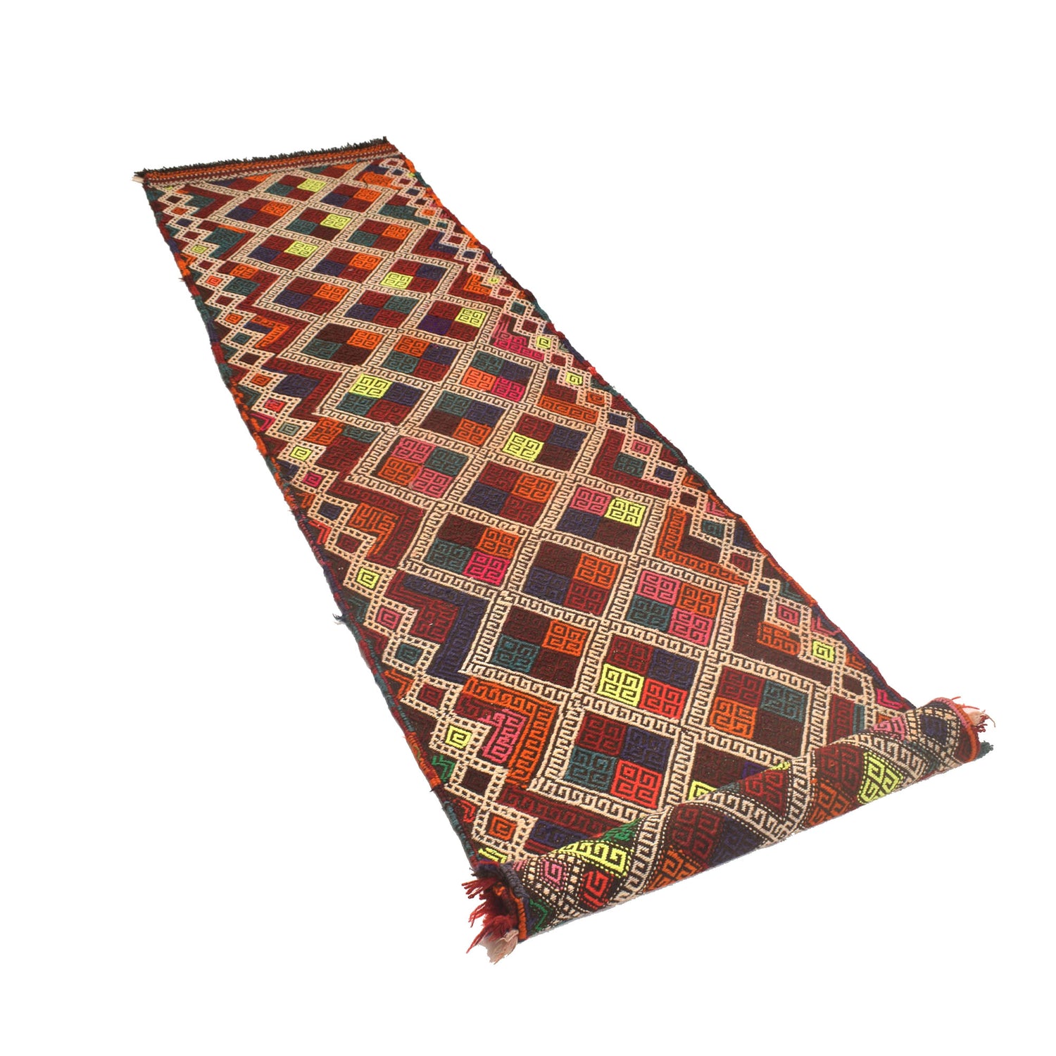 Suzuni Kilim Runner Handmade Multi 10' Runner