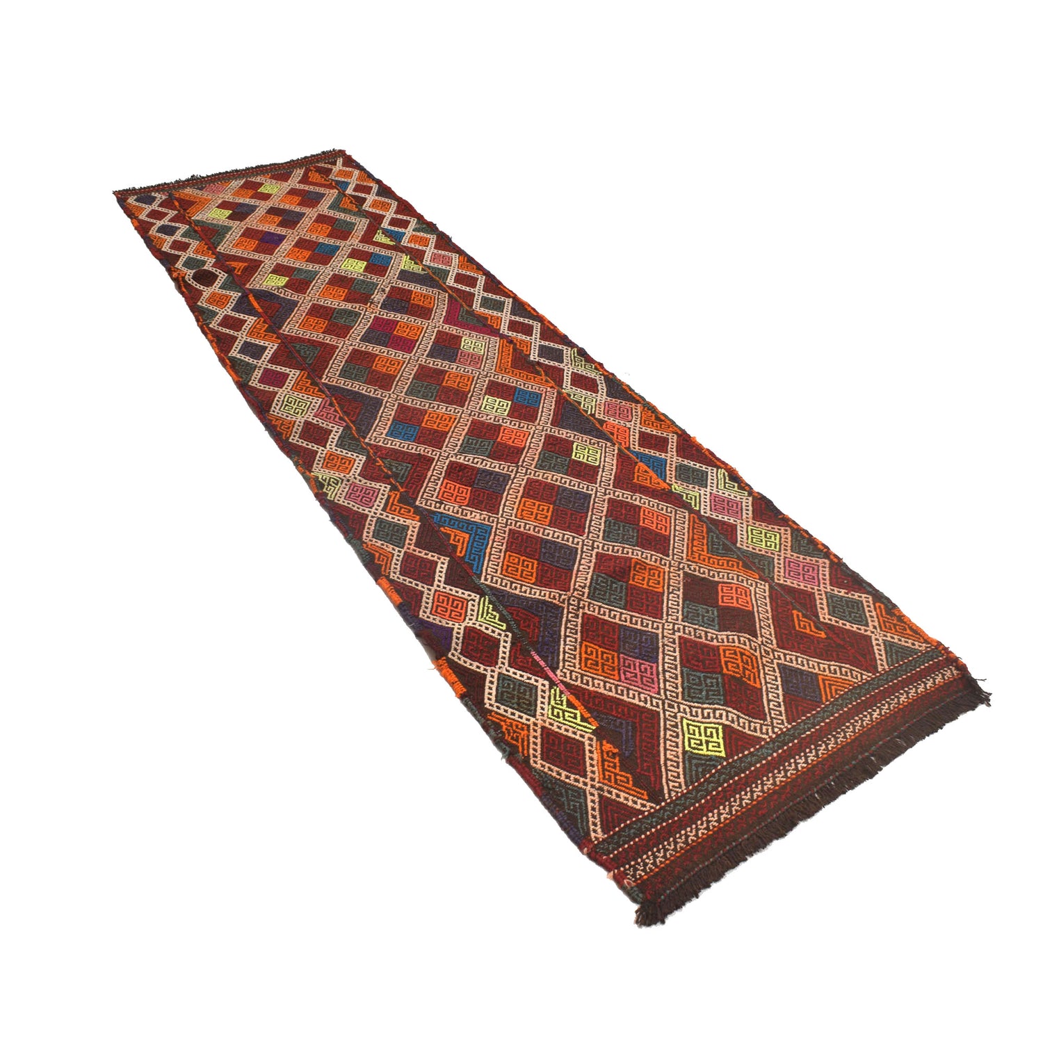 Suzuni Kilim Runner Handmade Multi 8' Runner