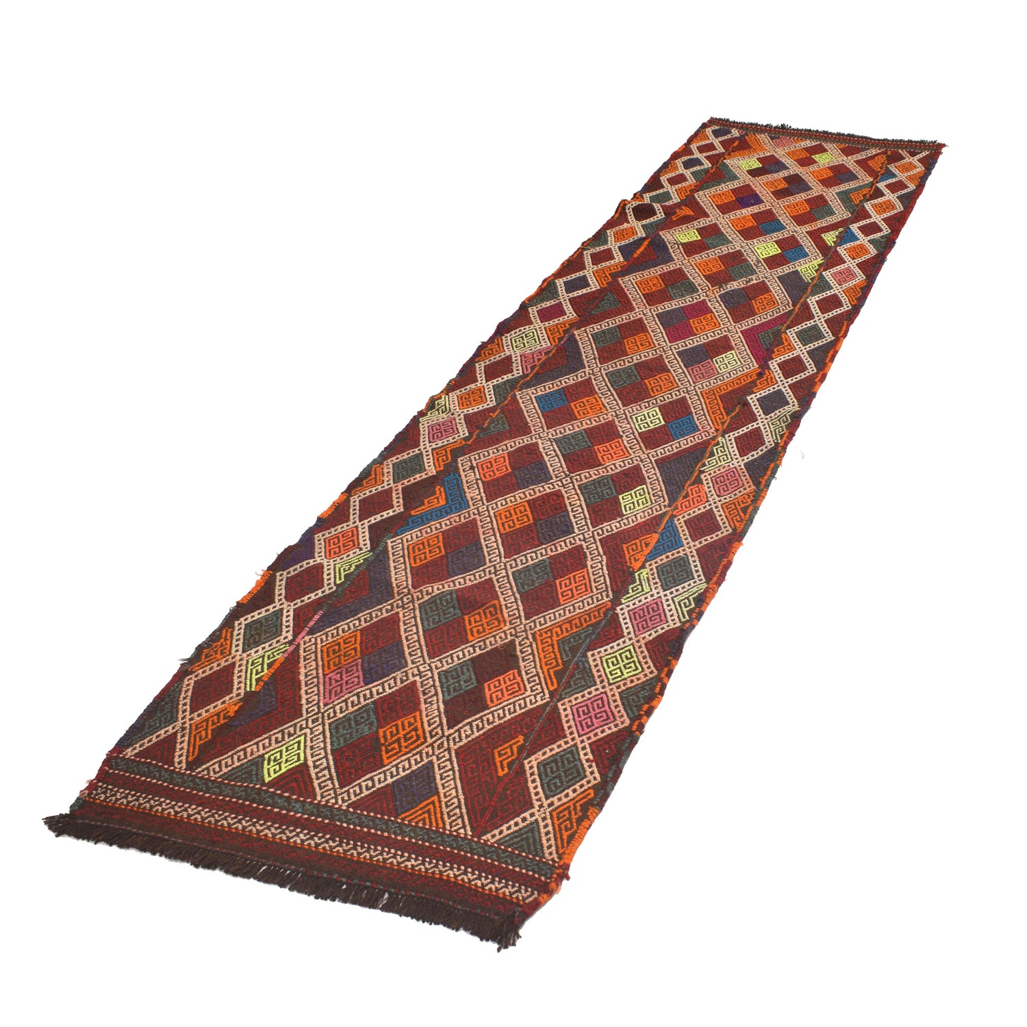 Suzuni Kilim Runner Handmade Multi 8' Runner