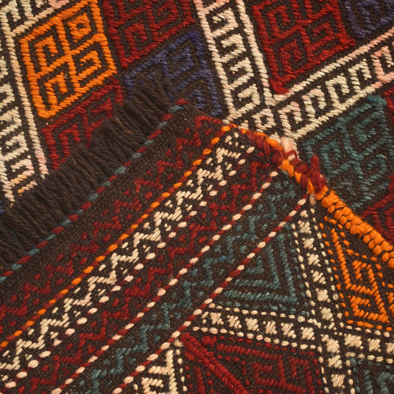 Suzuni Kilim Runner Handmade Multi 8' Runner