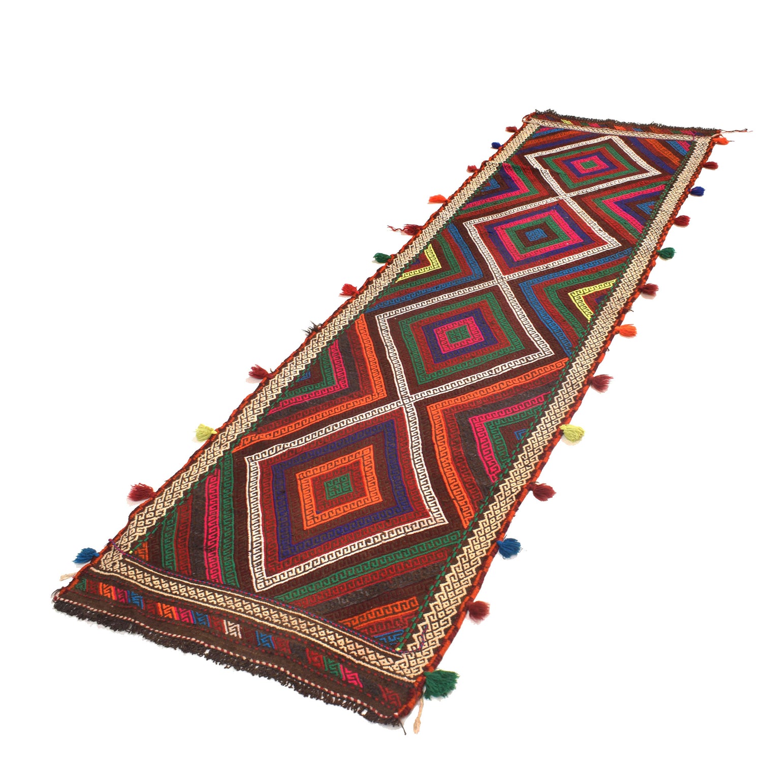 Suzuni Kilim Runner Handmade Multi 10' Runner