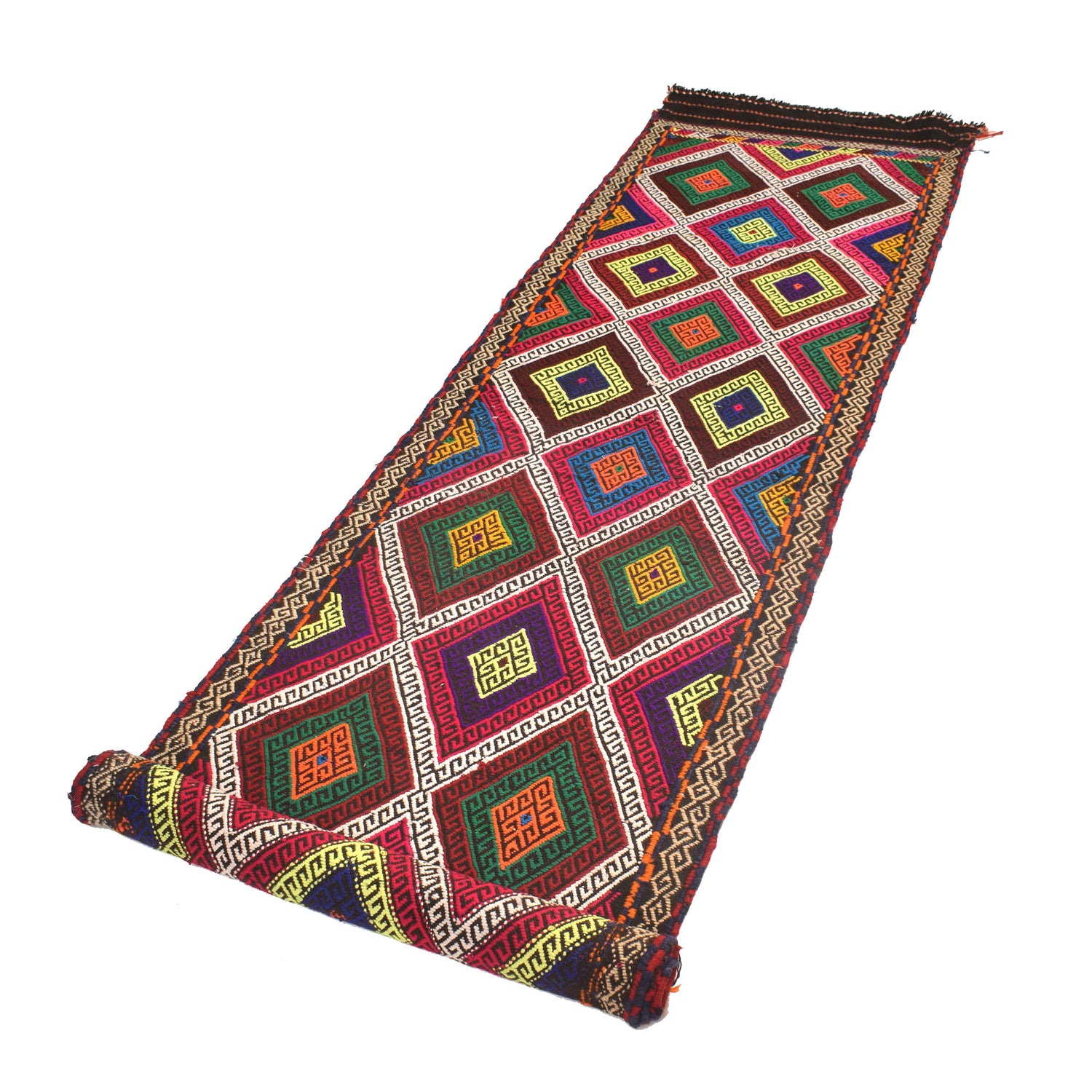 Suzuni Kilim Runner Handmade Multi 10' Runner