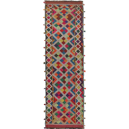 Suzuni Kilim Runner Handmade Multi 8' Runner