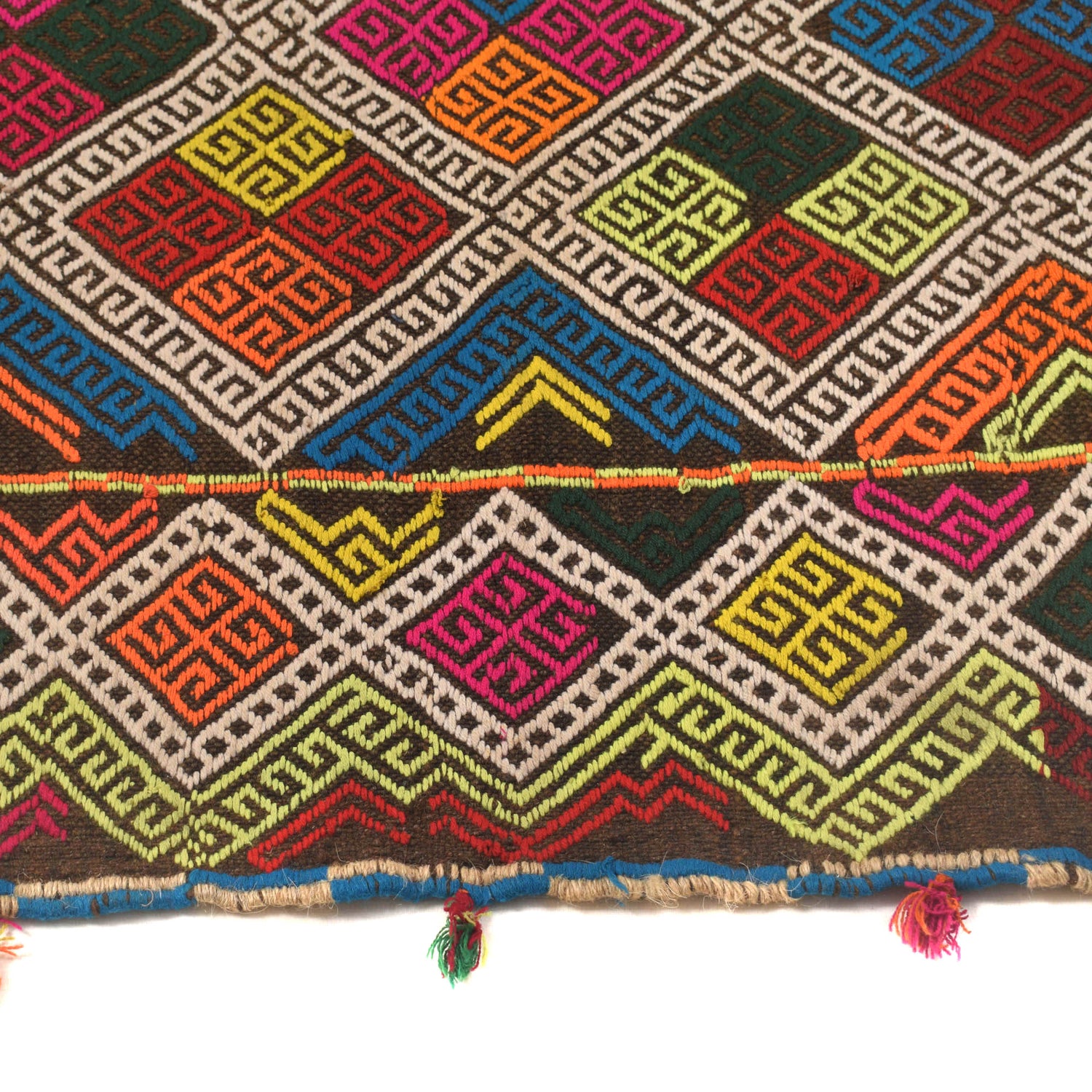 Suzuni Kilim Runner Handmade Multi 8' Runner