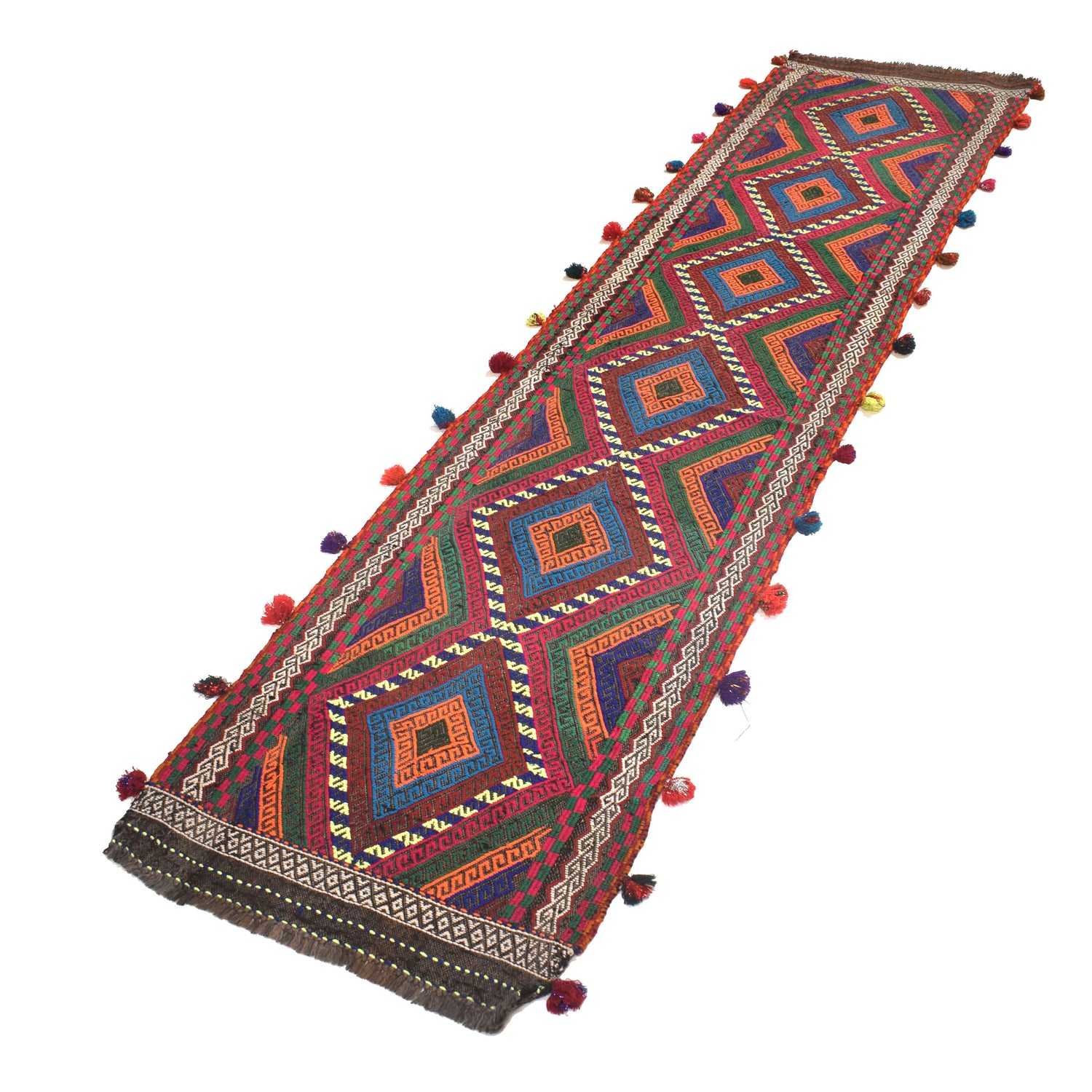 Suzuni Kilim Runner Handmade Multi 10' Runner