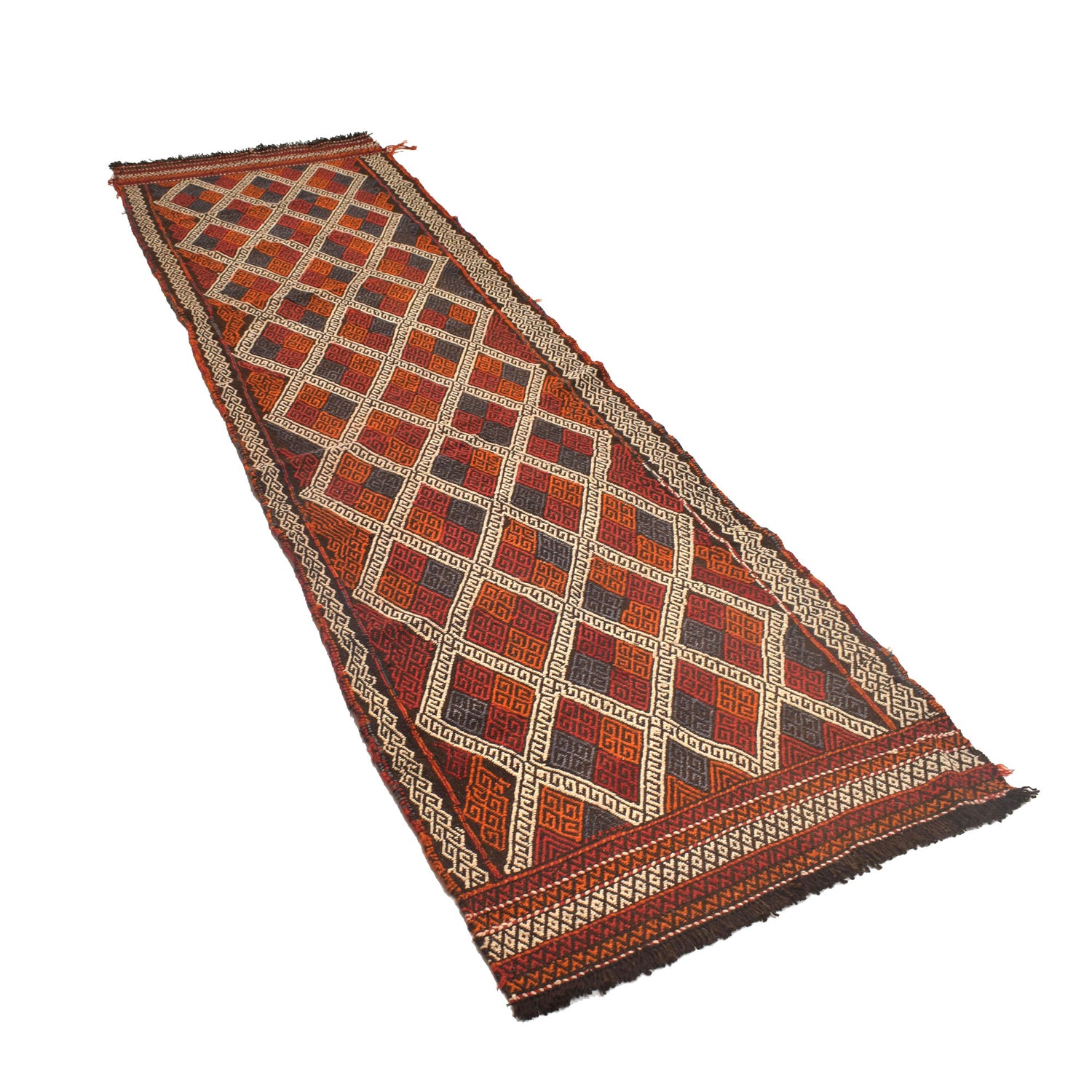 Suzuni Kilim Runner Handmade Multi 10' Runner