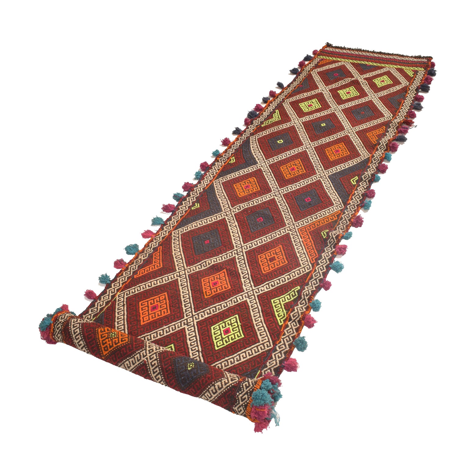 Suzuni Kilim Runner Handmade Multi 10' Runner