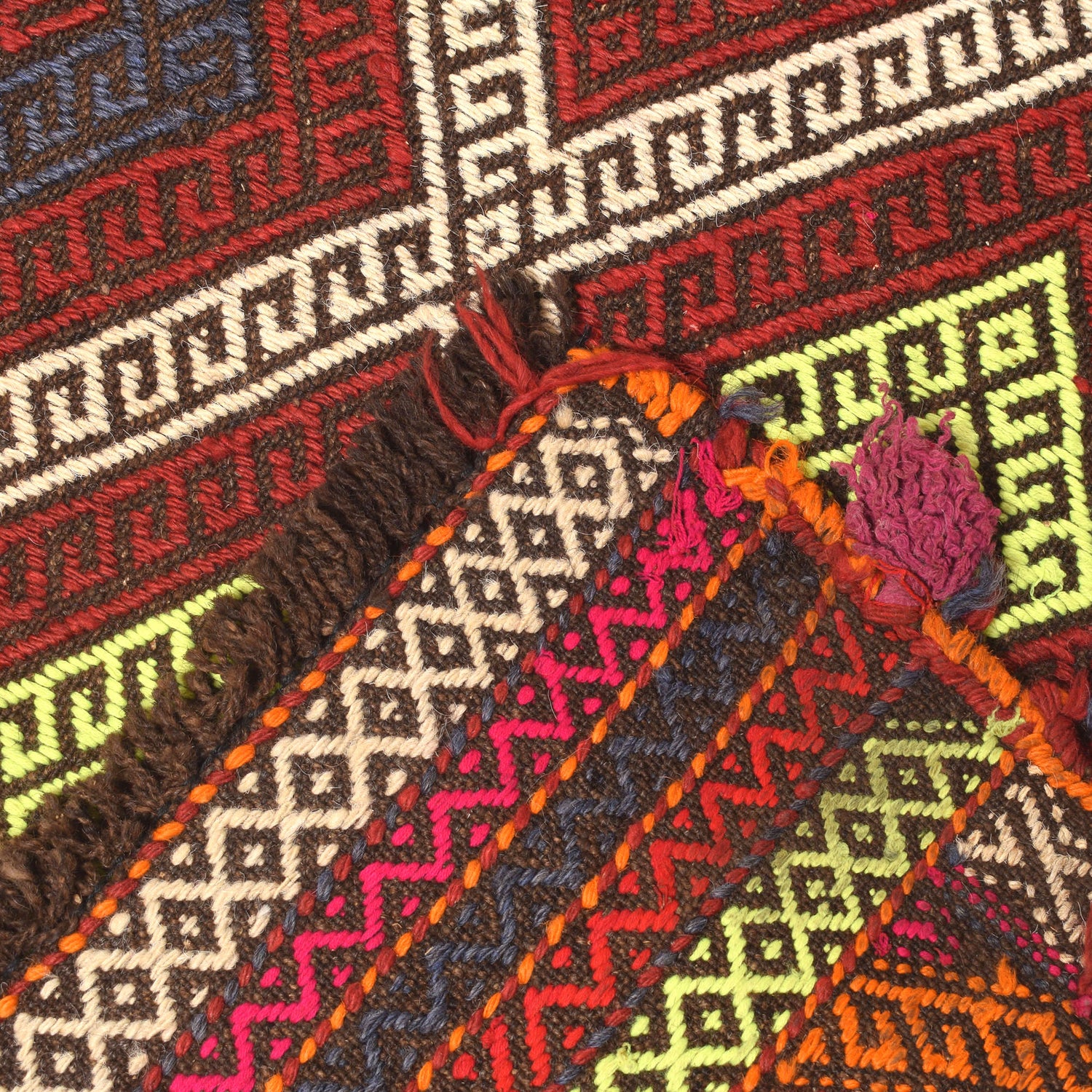 Suzuni Kilim Runner Handmade Multi 10' Runner