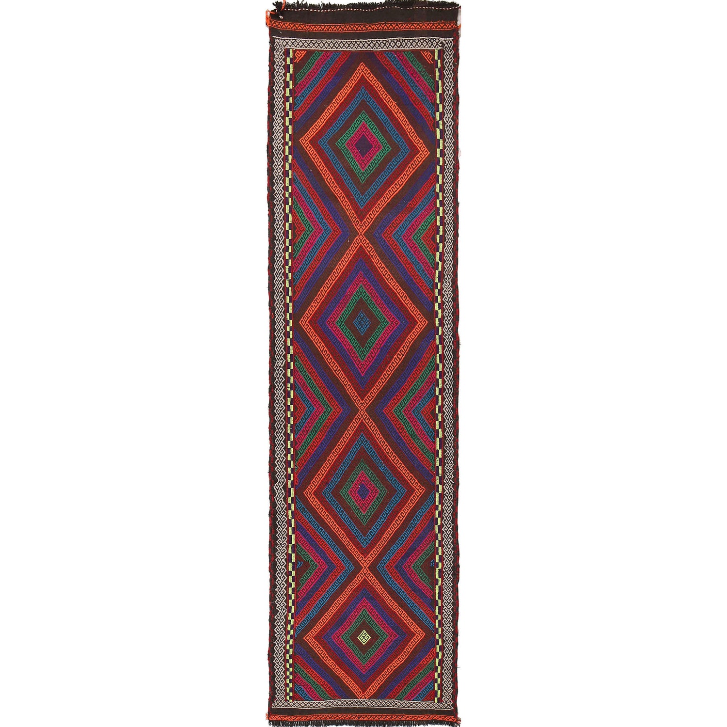 Suzuni Kilim Runner Handmade Multi 10' Runner